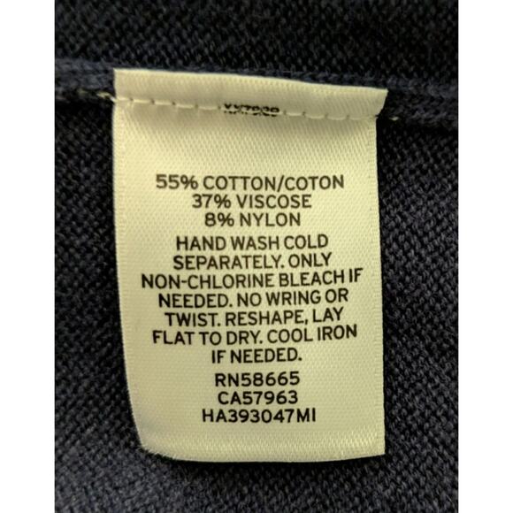 Halogen (Nordstrom) Peplum Polo Sweater Navy M New - Picture 8 of 8